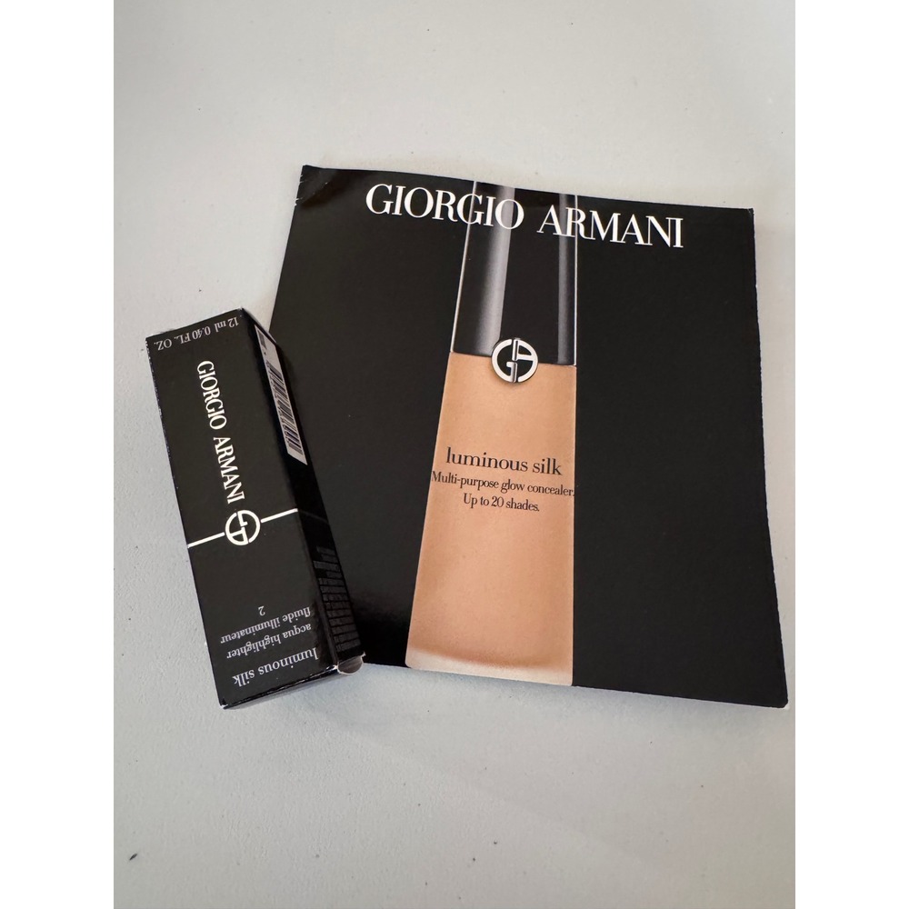 Giorgio Armani Luminous Silk Acqua Highlighter Shade 2 Stellar 12ml NWOB